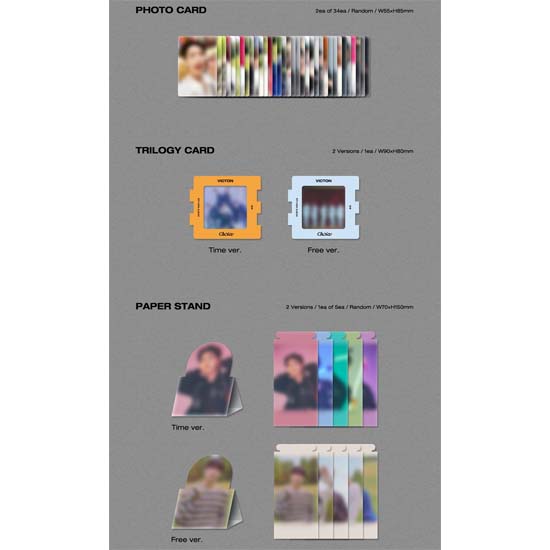 VICTON Album CHOICE (Temps ver. / Version gratuite) + Cadeau gratuit Random,No poster white