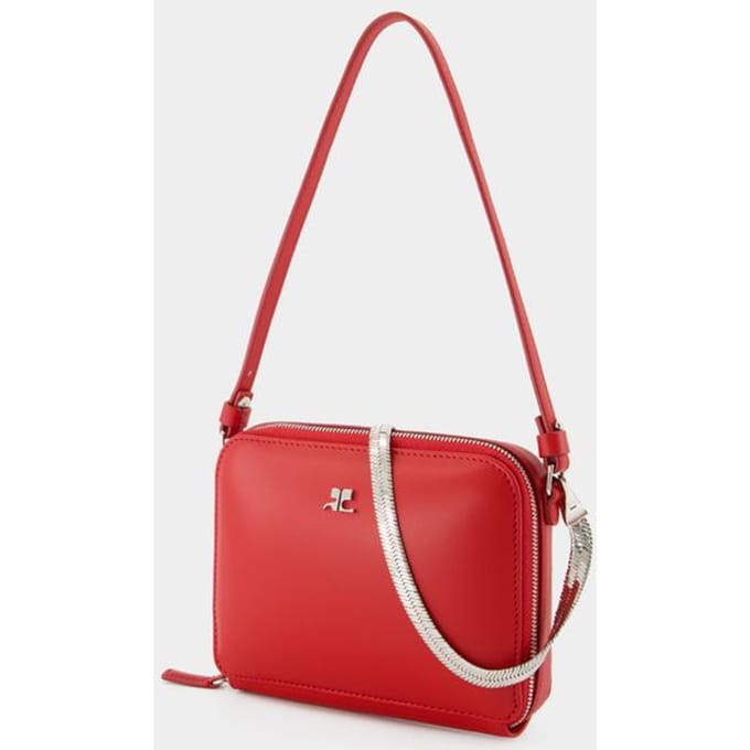 Courreges Handtas met wolkenketting - - Leer - Rood
