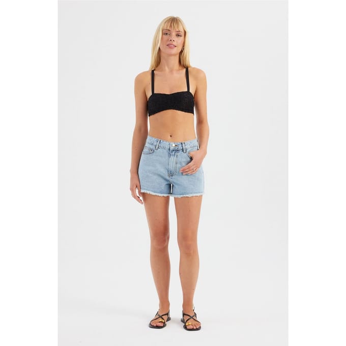 Lace Strappy Bh met Hartvormige Nek