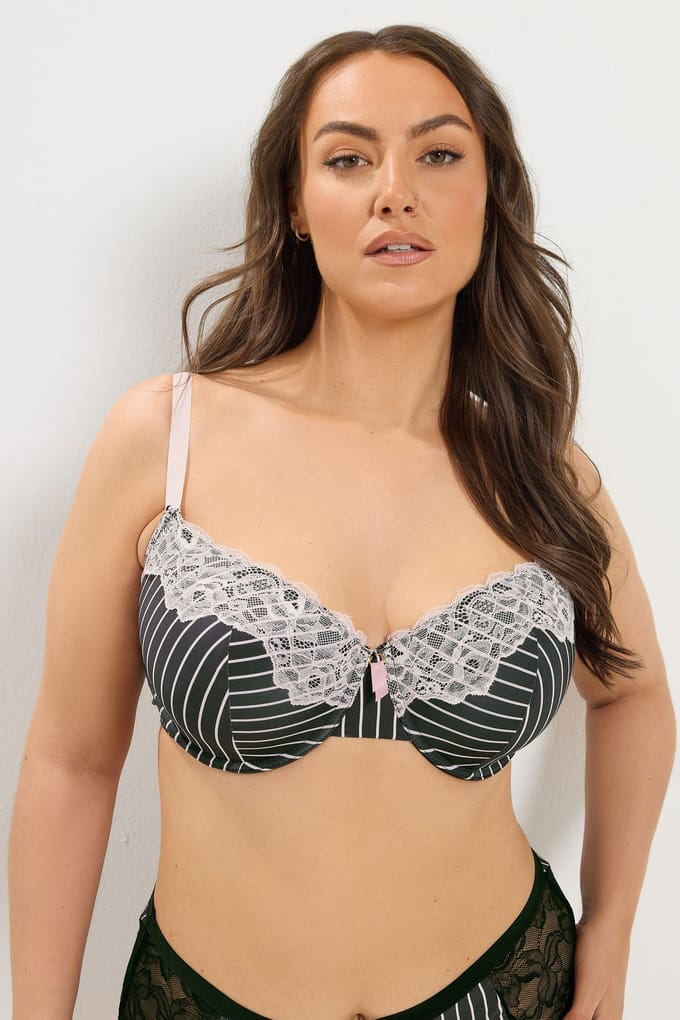 Yours Yourset 2Pack Beugelbeha Met Vulling En Zwarte Strepensize 85C