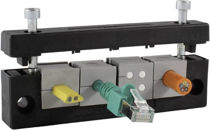 Icotek KEL-E3 Kabelinvoeringsplaat Klem-Ø (max.): 17 mm Polyamide Zwart 1 stuk(s)