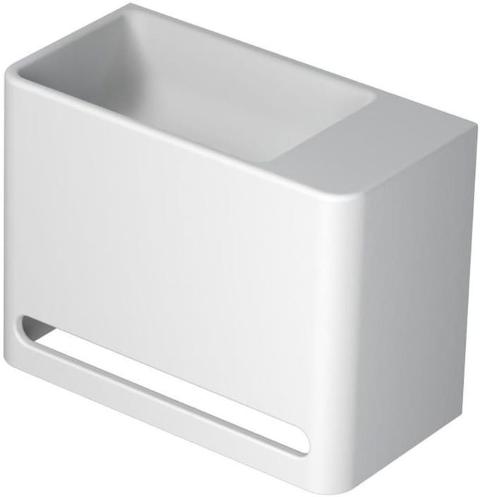 INK - Fontein Polystone Rechts Zonder Kraangat - 400x200x300 mm - Mat Wit