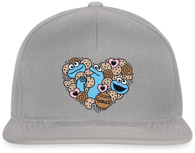 Sesamstraat Hart Met Koekiemonster Snapback cap