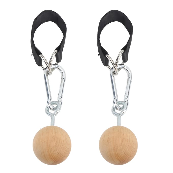 Houten Optrekballen Klimwandgrepen Trainingsset Armkrachttrainer Optrekbal white