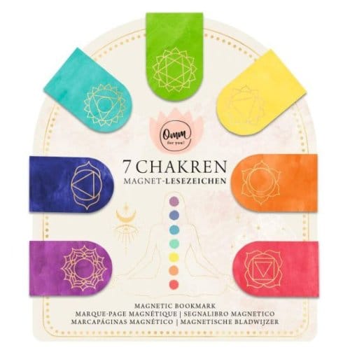 Omm for you magnetische boekenlegger set à 7 stuk - chakra