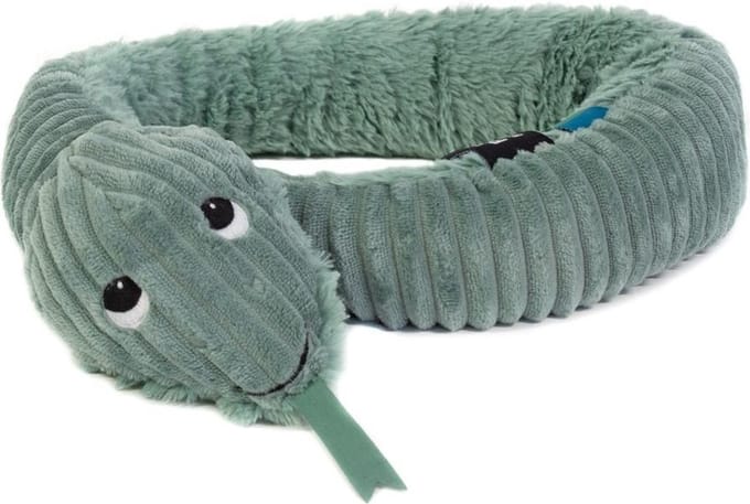 Les Deglingos Knuffel Slang Grijs 30 Cm