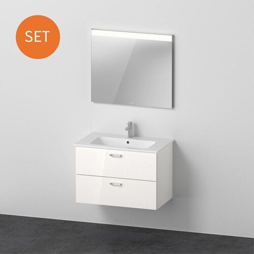 Duravit XBase FurnitureSet 83 cm, with mirror XB007104545