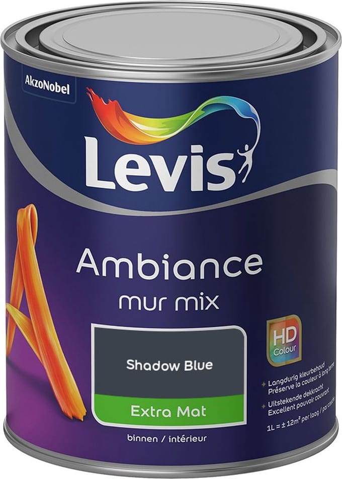 Levis - Ambiance Mur Extra Mat Mix - Shadow Blue - Mengverf - 1 L