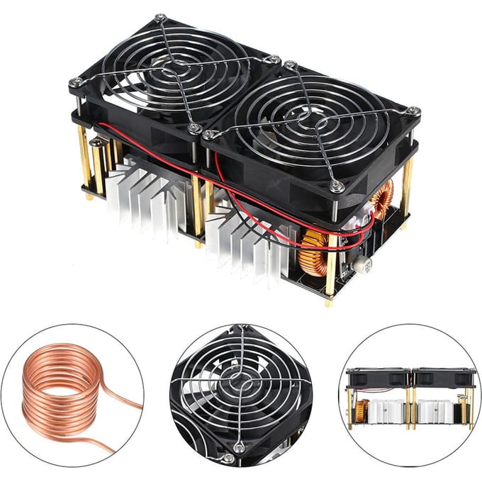 1800W 40A 12V-48V ZVS Inductie Verwarmingsbord Module DIY Flyback Driver Verwarming Goede Warmte black