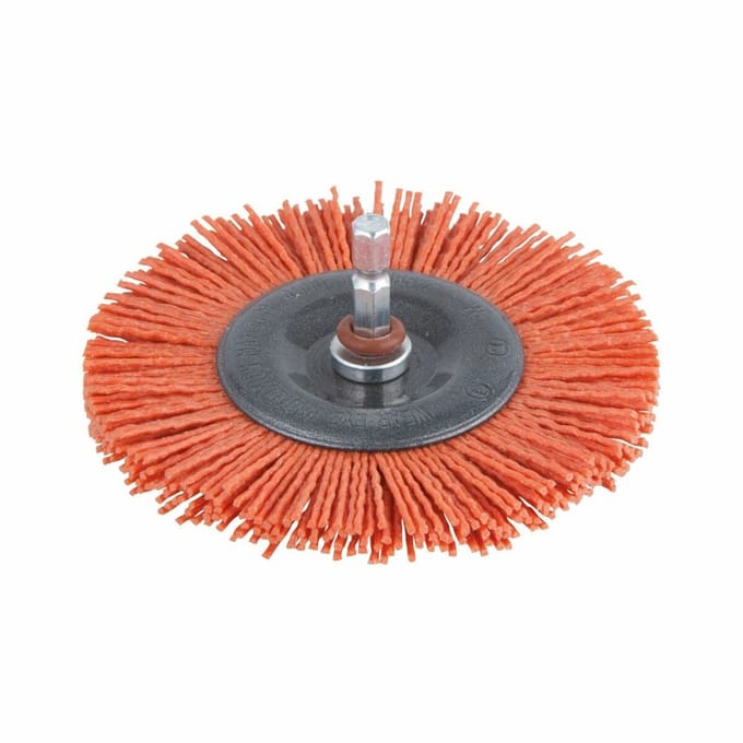wolfcraft - Nylondraad Schijfborstel voor Boormachine - Nylon - 1502000
