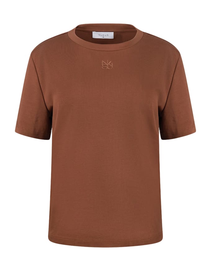 Nukus Luna Shirt Nk T-shirts Bruin Nkf04012
