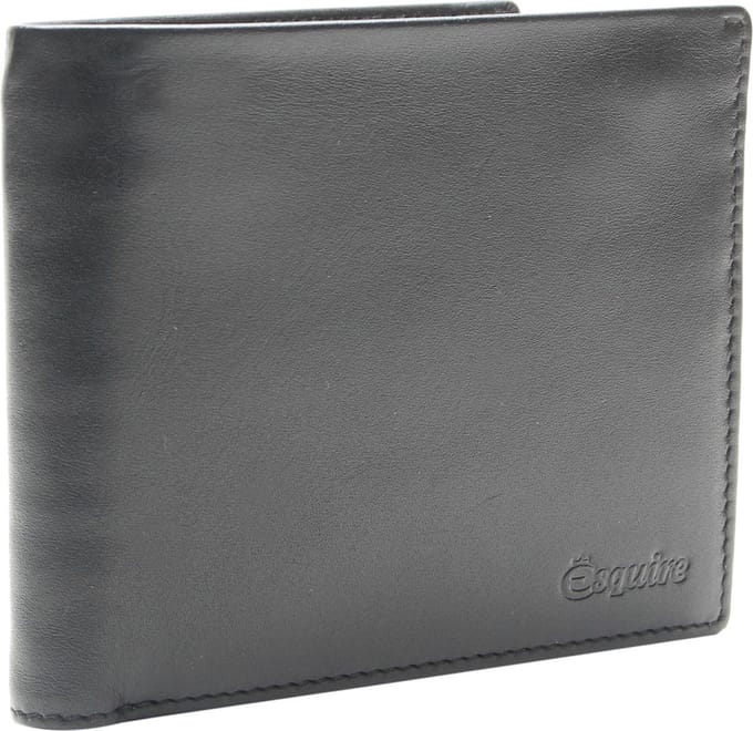 Esquire Portemonnee New Silk Wallet Black Zwart