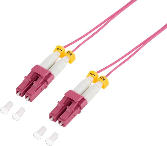 LogiLink FS4LC00 InfiniBand en Glasvezelkabel 0,5 m LC LC/UPC Violet