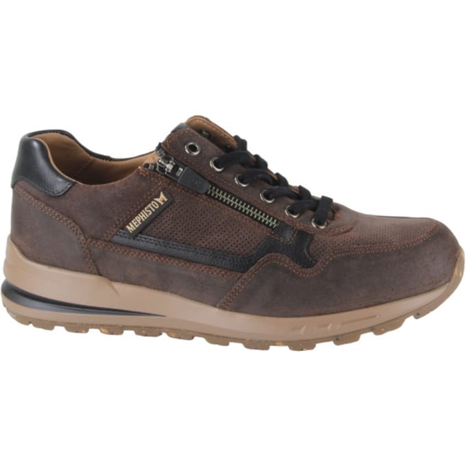 Mephisto Bradley old velours 1170h/nevada 1500 walnut heren sneakers