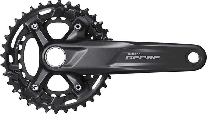 Shimano Deore M5100 96/64 Bcd Crankstel Zwart 170 mm / 36/26t