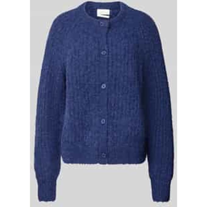 Loose fit gebreid jack van alpacamix met wol