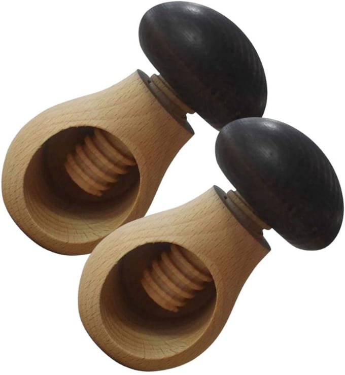 Set van 2 Schroefbare Notenkrakers Fackelmann Wood Edition