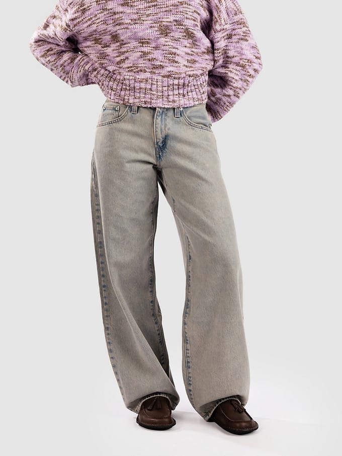 wide fit jeans van puur katoen model 'MIDDY BALLOON'