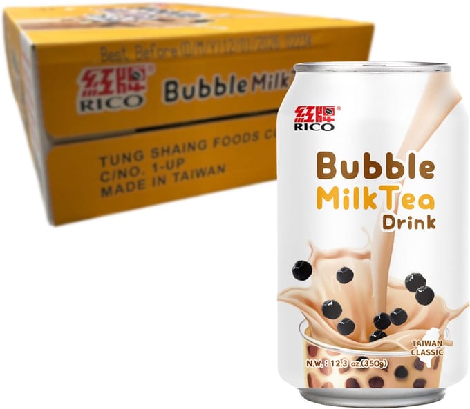 RICO - Bubble Melk Thee Drinken - 24 X 340 ML - Multipack