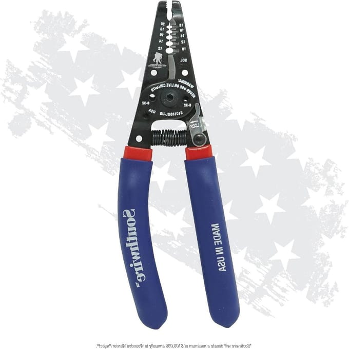 Draadstripper Cutter - Striptang Kniptang - Elektra Klussen - Warmtebehandeld Staal - 10-18 AWG - Grijs