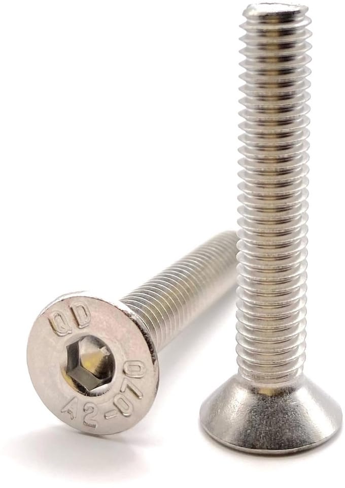 Verzonken Schroeven M6 x 35mm RVS A2 Inbus ISO 10642 (50 Stuks)