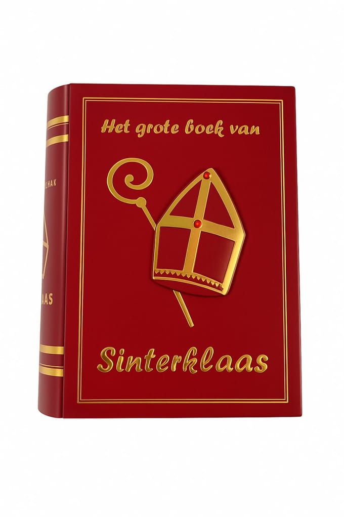 Sintboek "Het grote boek van Sinterklaas" BLIK (koektrommel)