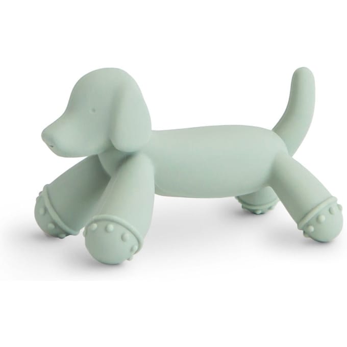 Mushie - Siliconen - Bijtring - Hondje - Green