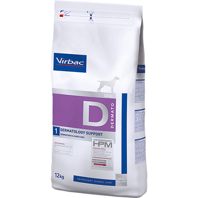 2x12kg Veterinary HPM Dog Dermatology Support Virbac Hondenvoer
