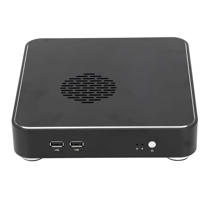 Desktop Computerbehuizing Goede Warmteafvoer Exquise Compacte Zwarte Mini HTPC-behuizing voor Thuisvideo gray