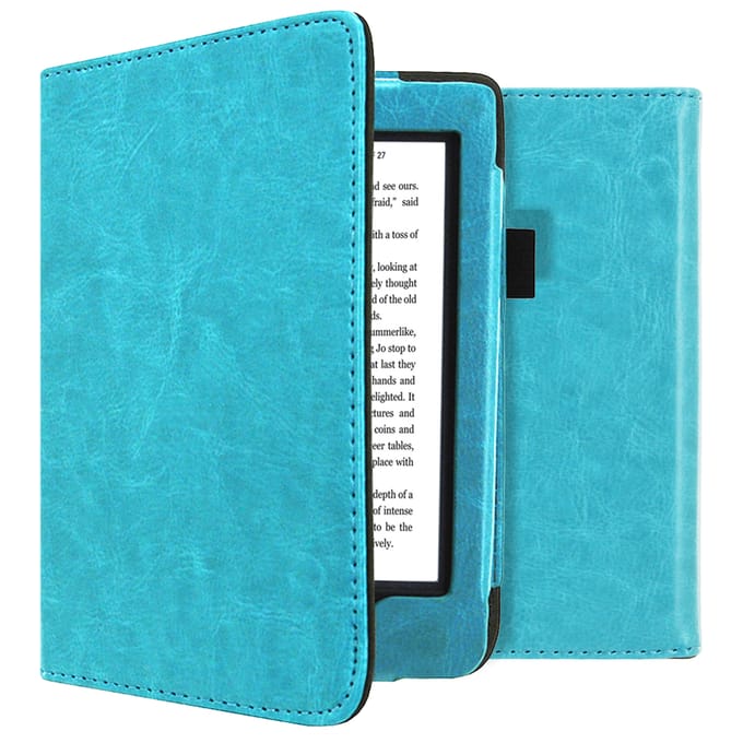 imoshion Vegan Leather Bookcase voor de Kobo Nia - Lichtblauw