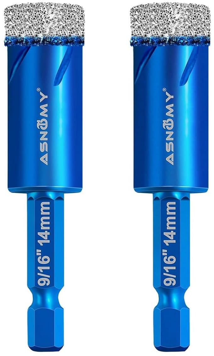 Tegelboor Set 14 mm - 2 Stuks Diamantboor voor Tegels en Glas