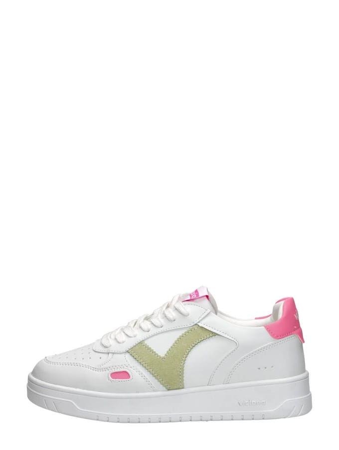 Single damesschoenen met leer en neoneffect Victoria