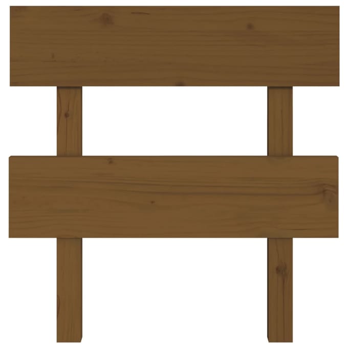 vidaXL - Hoofdbord - 103,5x3x81 - cm - massief - grenenhout - honingbruin