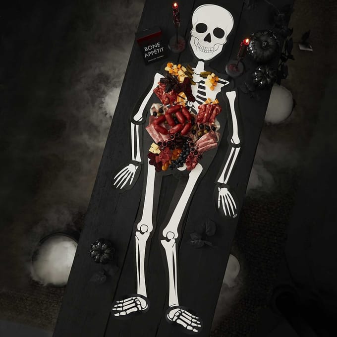 Ginger Ray - Ginger Ray - Hapjes bord skelet (1,5 meter) - Halloween - Halloween Decoratie - Halloween Versiering