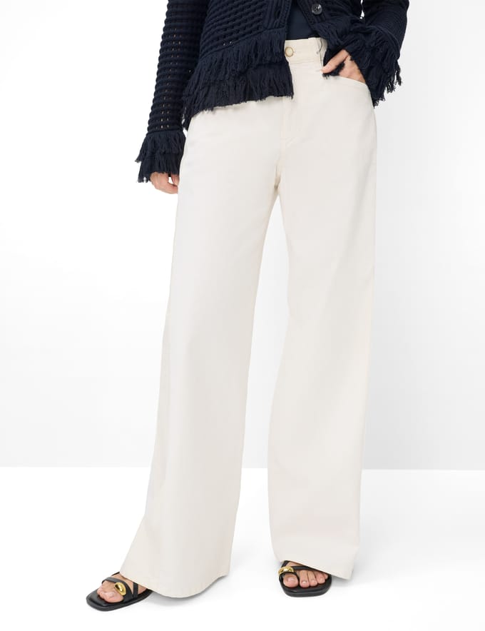 Brax Dames Jeans  Style MORGAN SOFT ECRU, denim offwhite, maat 34
