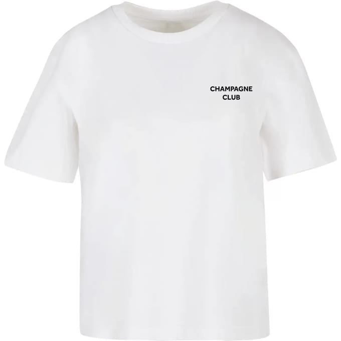 Mister Tee - The Champagne Club Dames T-shirt - 4XL - Wit