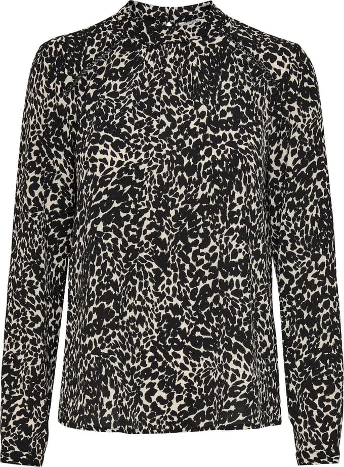 ONLY ONLNEW MALLORY  L/S BLOUSE AOP WVN NOOS Dames Top - Maat 34