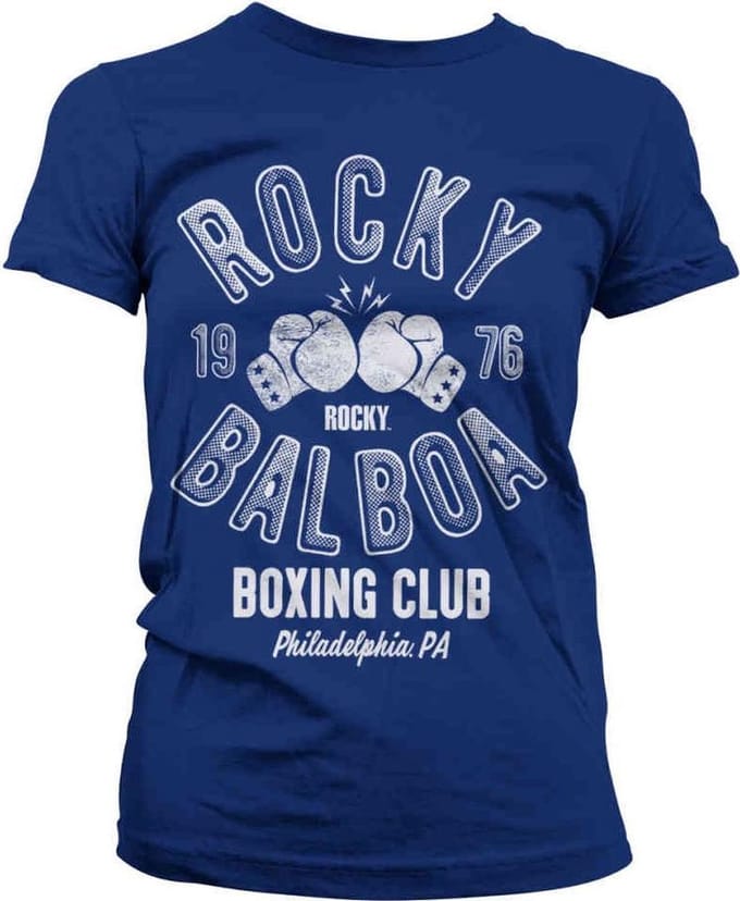 Rocky Dames Tshirt -S- Balboa Boxing Club Blauw