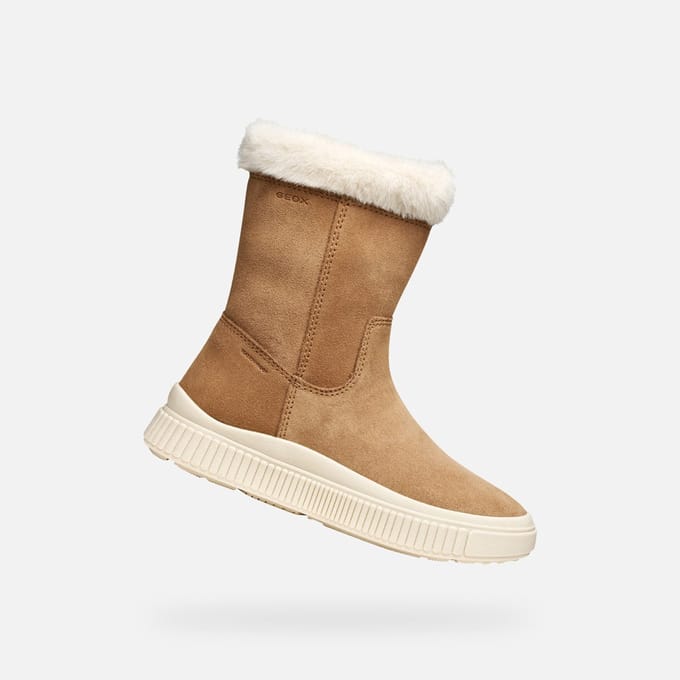GEOX LAQUINNY MEISJES - COGNAC - Maat 39
