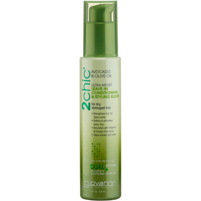 Giovanni Cosmetics - 2chic - Ultra-Moist Leave-In Conditioning & Styling Elixir with Avocado & Olive Oil - 118 ml