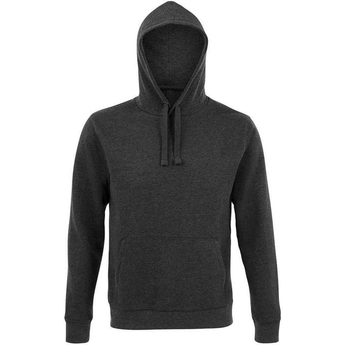 SOLS Heren Spencer Polycotton Hoodie (Houtskoolmelange)