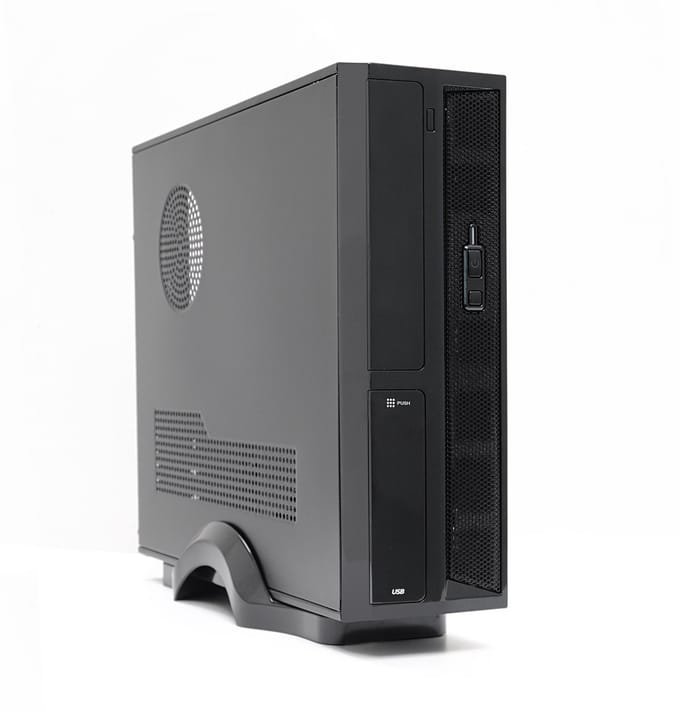 PC Behuizing Desktop voor Micro-ATX/Mini ITX USB3.0/USB2.0 met 300W SFX Voeding - Zwart