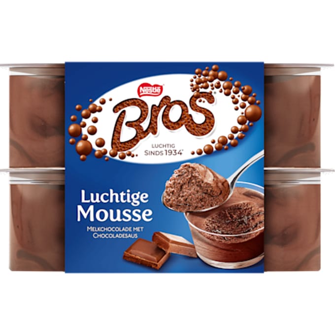 Bros Melkchocolade mousse 4st