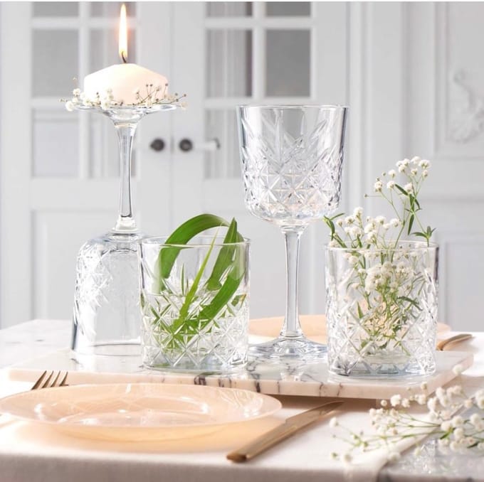 Pasabahce Timeless 12 delige glazen set
