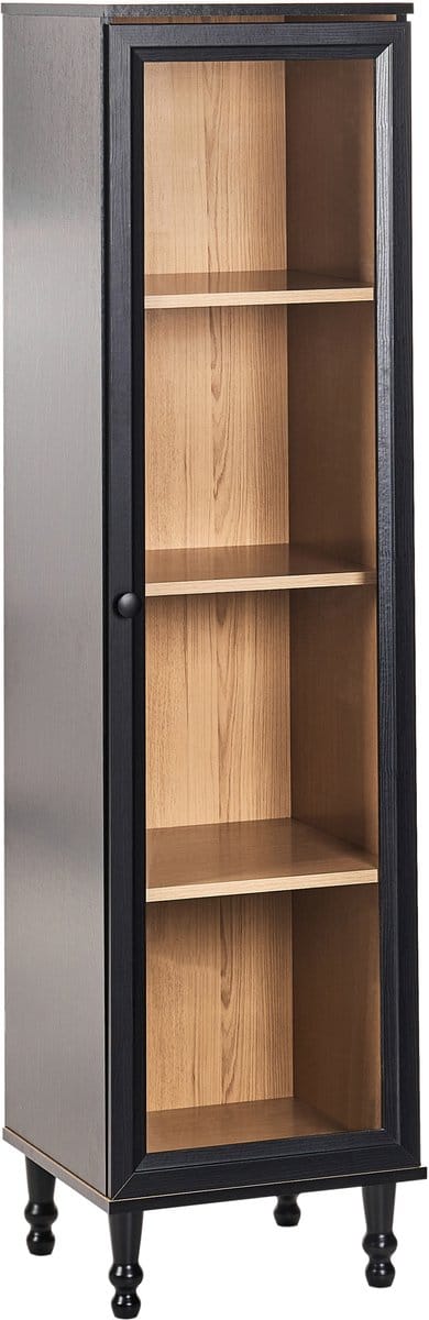 TINGLEDALE - Vitrinekast - Zwart - 40 cm - Hout