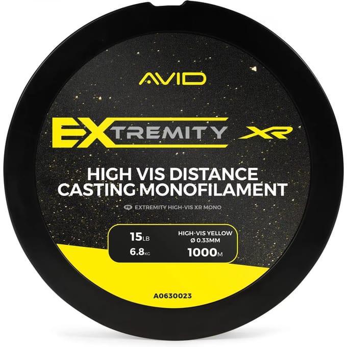Avid Carp Extremity Hi-Vis XR Mono 1000m - Maat : 0.33mm - 15lbs
