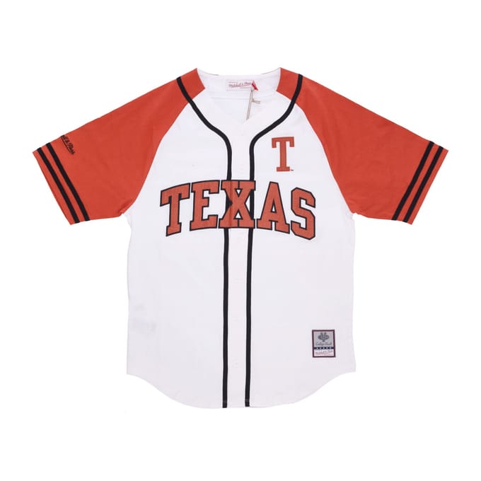NCAA Practice Day Button Front Jersey Texlon-wit voor heren