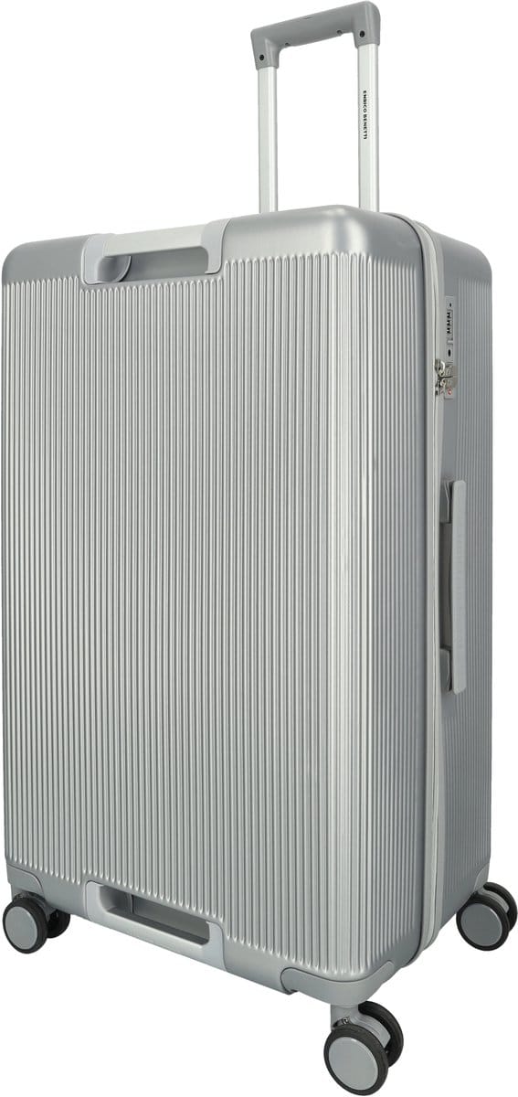 Enrico Benetti Seattle Grote Koffer 75 cm - 107 liter - Zilver