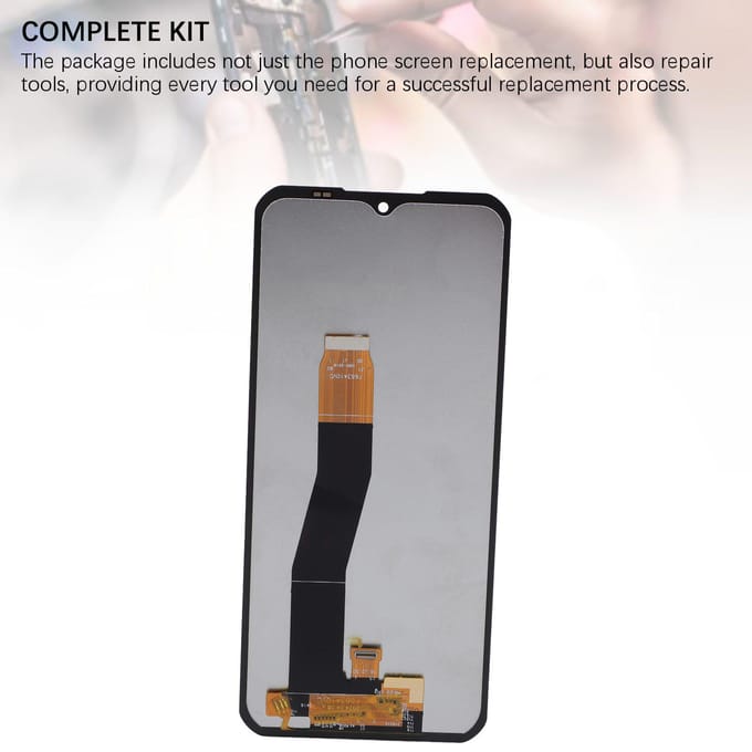 Schermvervanging voor Oukitel WP35 WP39 TFT-scherm Display Touch Digitizer Montagekit met black