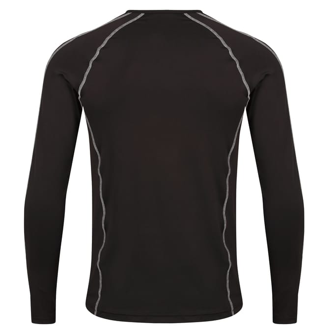 Regatta Heren Pro Base Layer Top met lange mouwen (Zwart)
